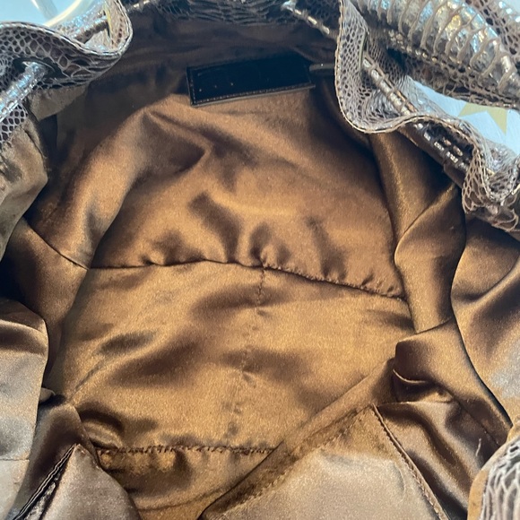 NAN metallic snakeskin hobo bag. PT - Picture 8 of 11